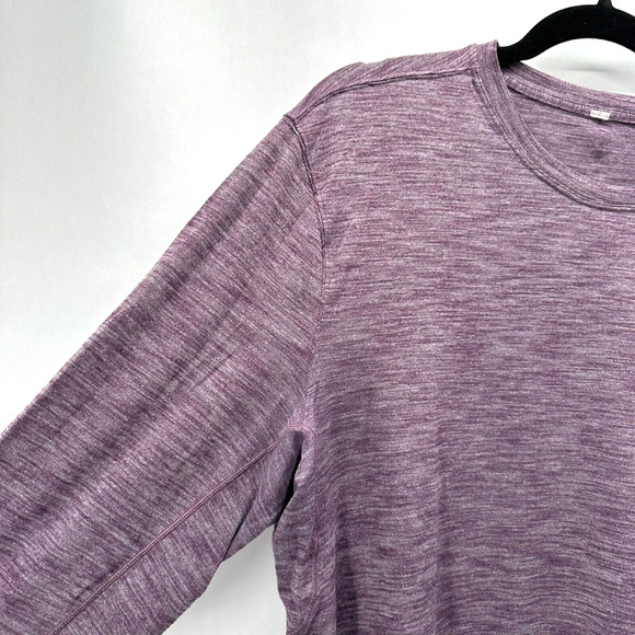 Lululemon Fresh Move Shirt Purple Space Dye Size XL Gorpcore Preppy Anti Odor - Picture 2 of 8